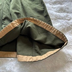 45R / 45rpm Cotton blend Stretch Moleskin Serge Dress Khaki Exc