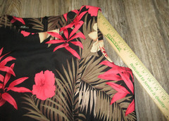 AGB Dress Black Coral Floral Shift Dress Tropical Hawaiian Slvss Dress Size 16