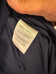 Reformation Winslow Wrap Dress – Navy