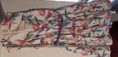 REVIEW Sz 10 M White Floral Paradise 50s Sleeveless Sweetheart Knee Leng Dress