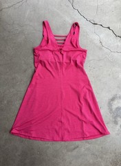 Toad & Co Small Pink Dress Strappy Back Built-In Bra Travel Casual Athletic