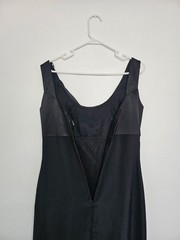 Vintage Cache Maxi Cocktail Dress Gown Sz. 6 Black Formal Glam Beaded NWT