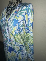Tango Mango 3/4 Sleeve Abstract Design Dress Size Small