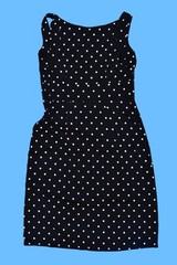 2010 LOFT Polka Dot Sleeveless Mini Dress
