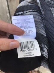 NWT MAX AND CLEO Ruched Bodice Jasmine Dress Sz 6 Black Gunmetal Silver *6327