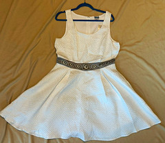 Her Universe Star Wars White Leia Fit & Flare Dress XL Sleeveless NEW With Tags