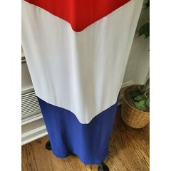 Rouge Women&rsquo;s Multicolor Polyester Round Neck Sleeveless Long Maxi Dress Size 2X