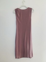 GAP Women’s Dusty Rose Sleeveless Ruched Midi Dress. Size L