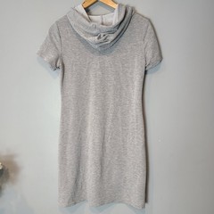 Calvin Klein Womens Heather Gray Super Soft Hoodie Dress Cover Up Coastal Resort