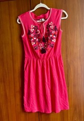 Boden Embroidered Jersey Short Dress US 2R NWT
