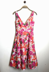 Monique Lhuillier Riona Floral Embroidered Dress Size 2 NWT Pockets