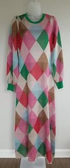 Boden Sparkle Argyle Crew Metallic Jacquard Dress NWT US 8 Party