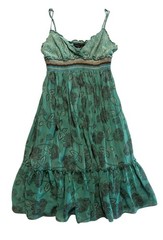 BCBGMaxAzria Atlantic Combo Silk Chiffon Tiered Sundress