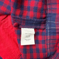 Madewell Edina Short Sleeve Plaid Shift Dress Red Blue Preppy Academia Size XXS
