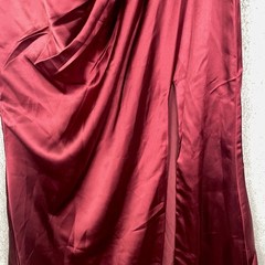 ChicSew Women&rsquo;s 36 Bust Red Burgundy Polyester Off the Shoulder Formal Dress