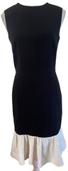 Roksanda Ilincic Dress Size 8 Black Edition Black Fishtail Short Designer Work