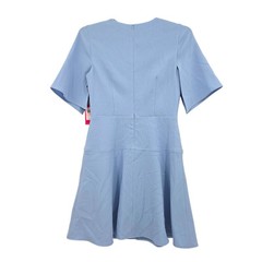 Vince Camuto Women&rsquo;s Split Flutter Sleeve Fit and Flare Dress Blue Size 10