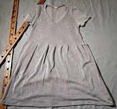 Caution to the Wind Dress Womens Medium Pink Stripe Boutique Tunic Anthropologie