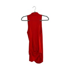 NWOT Helmut Lang Red Draped Sleeveless Top Party Cocktail Night Out Resort S New