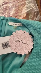 Soprano NWT Mint Green Textured Scuba Knit Cut-Out Skater Dress, S