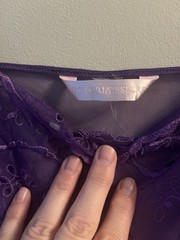 Victoria Secret Vintage Y2K Babydoll Mesh Chemise Dress Teddy Purple XL