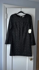 NWT Altar’D State KELVIE Black Beaded Mini Dress