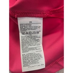 NWT Old Navy Active Powersoft Exercise Dress Pink Built-in Bra Shorts 2X Tennis