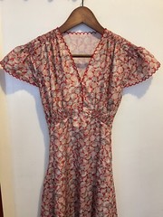 Women’s Red Sea Shells Printed Dress