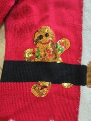 United States Sweaters Women’s Red Mrs. Claus Sweater Dress NWT Sequins Large