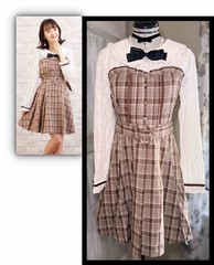 Liz Lisa Lace Pleated Heart Belt Dress Jfashion Gyaru Himekaji Coquette Japan