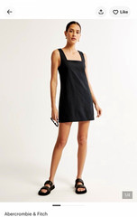 Abercrombie and Fitch Linen Blend Mini Dress Size XS