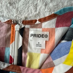 Pride Target Multicolor Checkered Skater Dress Size Small Short Sleeve Casual