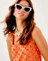 Lilly Pulitzer NWT Tamala Beaded Shift Dress Papaya $428 Size 14 Best Seller ⭐️