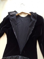 Ganni Versace 80s Sera Velvet Black Dress Size 42 – 8 Women&rsquo;s Vtg Made In Italy