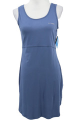 Columbia Omni Freeze Wick Midway Bay Tank Dress Size Large Blue Sleeveless New