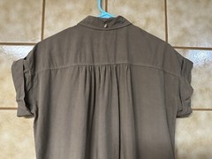 Thread & Supply Women’s 100% Lyocell Dress, Retro Boho Lagenlook Art 90’s, Sz S