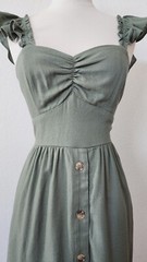 Anthropologie Midi Dress New Size Small Linen Bridgerton Romantic Coquette Boho