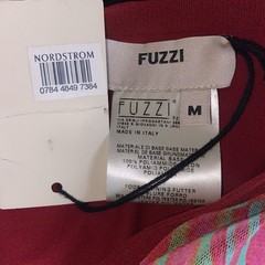 Vintage Fuzzi Dress Medium Mesh Bodycon Abstract Italy Jean Paul Gaultier 90s