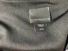 Covington Women’s Brown & Black Casual Short Sleeve Dress Size M -B40