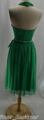 MARIA BIANCA NERO JADE V-Neck Cocktail Dress Semi-Formal Sleeveless Halter SZ M