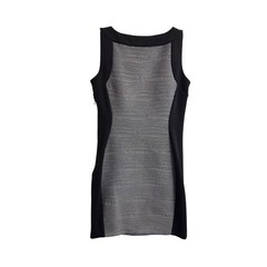 Calvin Klein Womens Black Grey Textured Colorblock Sheath Dress Size 10