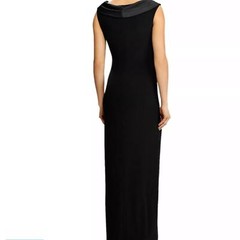 Ralph Lauren Jersey Off-The-Shoulder Formal Gown