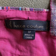 Lucca Couture Striped Button Front Fit & Flare Boho Indie Festival Dress Size M