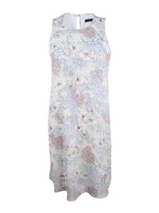 Tommy Hilfiger Women&rsquo;s Floral-Print Shift Dress (6, Yellow/Multi)