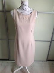 Ladies Beige Knee Length Dress size 12 by Amaranto