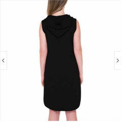 B COLLECTION BY BOBEAU HOODED SLEEVELESS WITH POCKET DRESS(BLACK MEDIUM)NWT