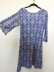 FRESH PRODUCE Dress Womens Size S Blue Ikat Dalia Lightweight Outdoors Comfort