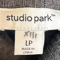 Studio Park Gray Pullover Sweatshirt Dress Womens Size LP