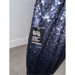Express Women&rsquo;s XS Midnight Blue Sequin Slip Dress Cocktail Beachy Festival
