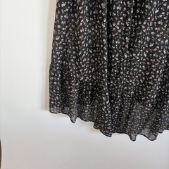 Rewind V Neck Sleeveless Faux Button Lined Hi Low Dress Women’s Size XXL